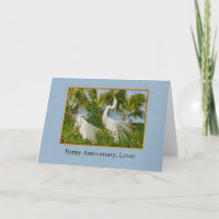 Anniversary, Lover, Great Egret Birds