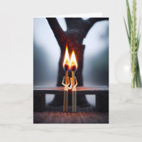 Anniversary Matchsticks On Fire