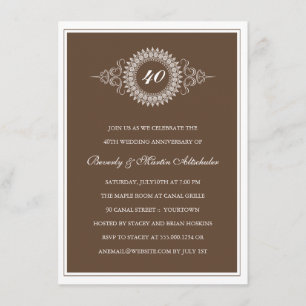 Anniversary Medallion Invitation