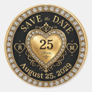 Anniversary Monogram Gold Seal