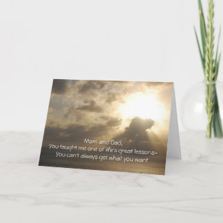 Anniversary -Mum and Dad,You taught me one of life Card