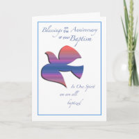 Anniversary of Baptism Dove