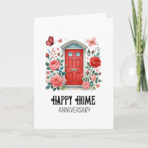 Anniversary on your new home real estate agent card