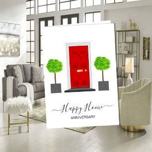 anniversary on your new home real estate agent card