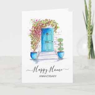 Anniversary on your new home real estate agent card