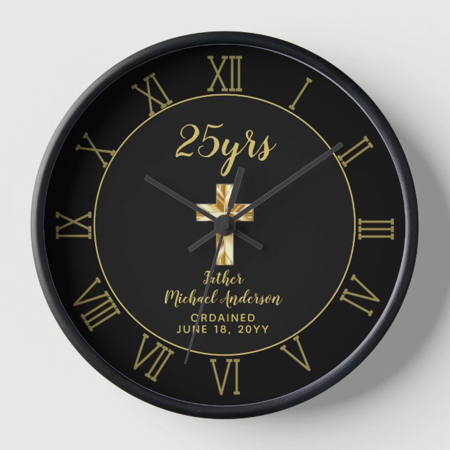Anniversary Ordination Clock Commemorative - ANY (Front)