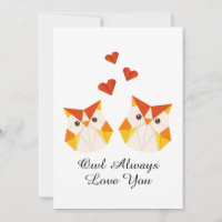 Anniversary Owl Always Love You Love Pun