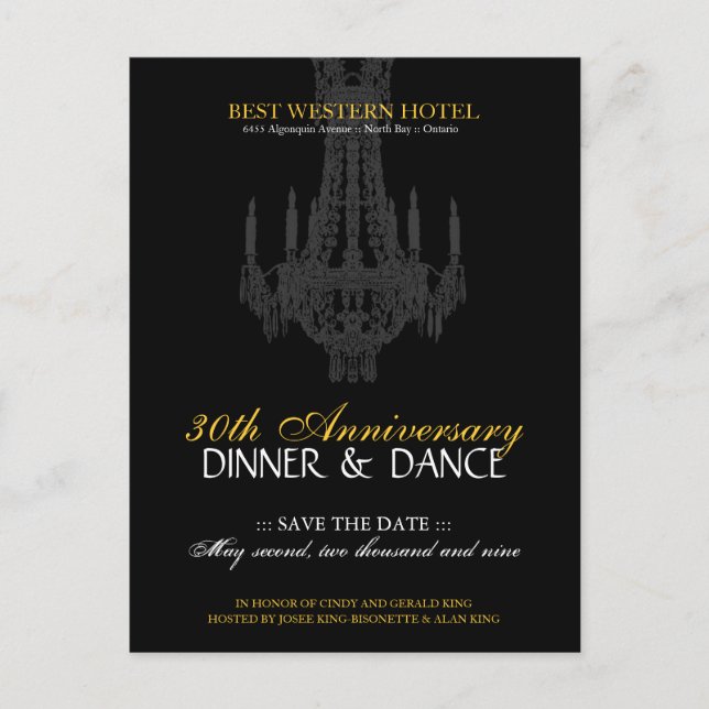 Anniversary Party Invitation (Front)