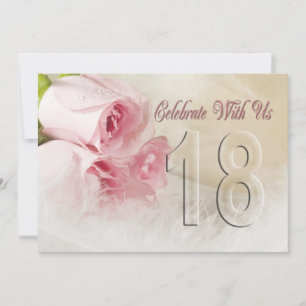 Anniversary party invitation for 18 years