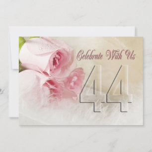 Anniversary party invitation for 44 years