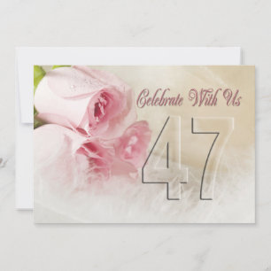 Anniversary party invitation for 47 years