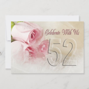 Anniversary party invitation for 52 years