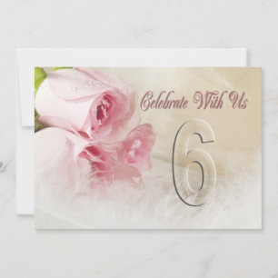 Anniversary party invitation for 6 years