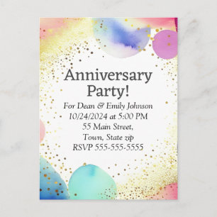 Anniversary party invitations