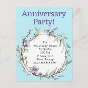 Anniversary party invitations