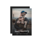Anniversary Photo | Modern Trendy Stylish Card