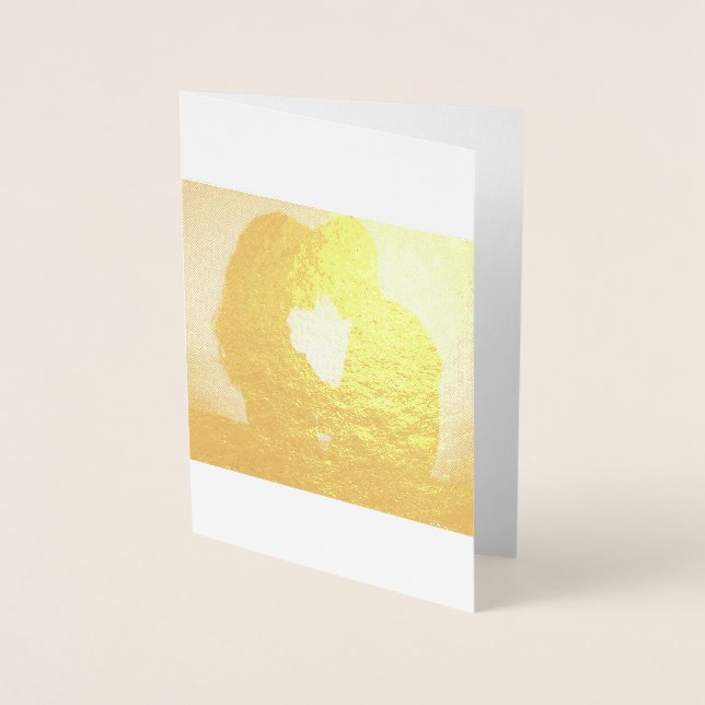 Anniversary Photo | Script  Foil Card (Front)