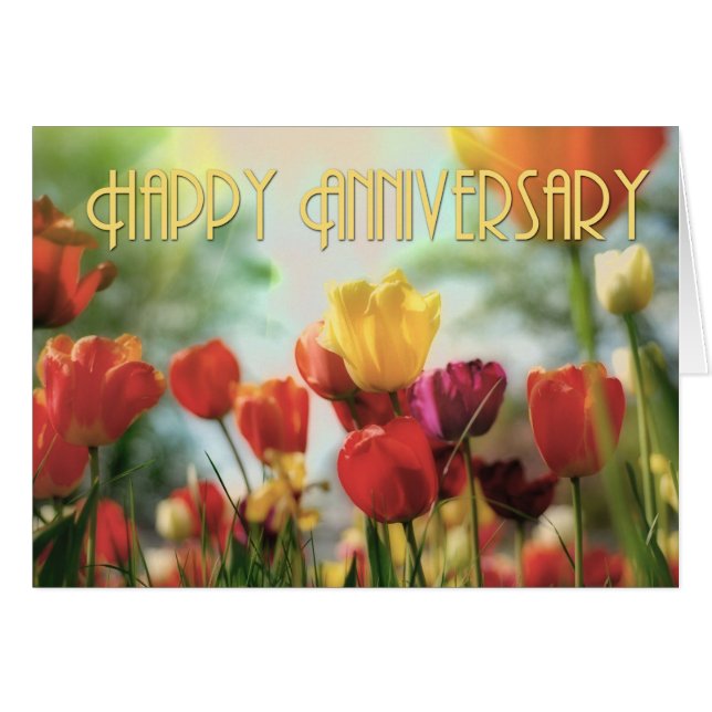 Anniversary Tulips (Front Horizontal)