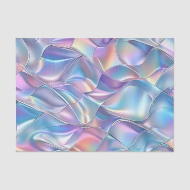 Anniversary Wedding Birthday Iridescent Metallic 6 Tissue Paper (Front)