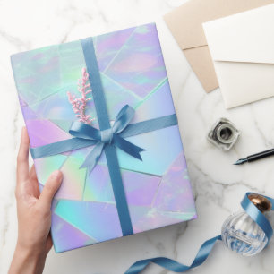 Anniversary Wedding Birthday Iridescent Wrapping Paper