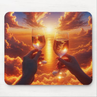 Anniversary Wine Toast At Sunset