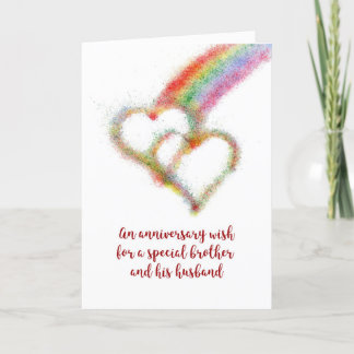Anniversary Wish for Brother and his Husband Card