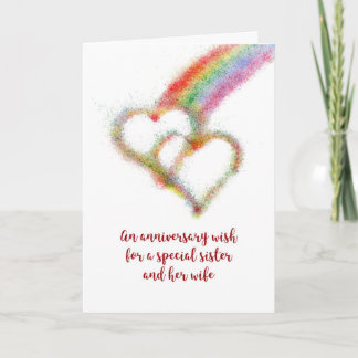 Anniversary Wish for Sister and her Wife Card