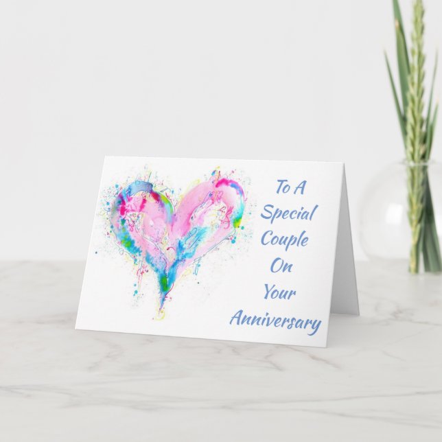 *ANNIVERSARY WISHES* ***SPECIAL COUPLE*** CARD (Front)