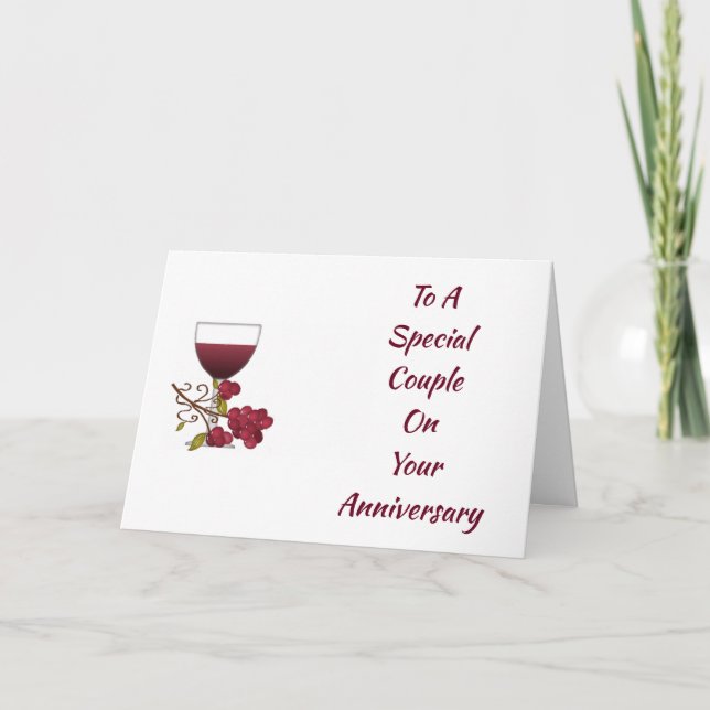 *ANNIVERSARY WISHES* ***SPECIAL COUPLE*** CARD (Front)