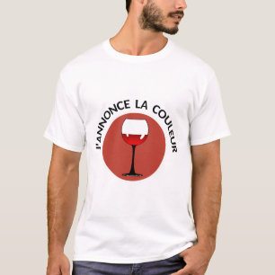 announcement color wine red alcohol humor hold tie T-Shirt