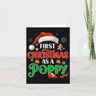 Announcement First Christmas As A Poppy Matching F