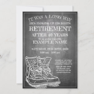 Announcement of retirement with old boots V3.0