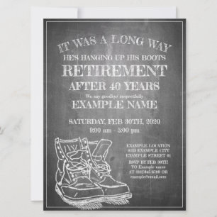 Announcement of retirement with old boots V3.0
