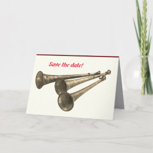 Announcement party celebration horns trumpets