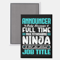 Announcer Job Title Profession Skills Funny Worker