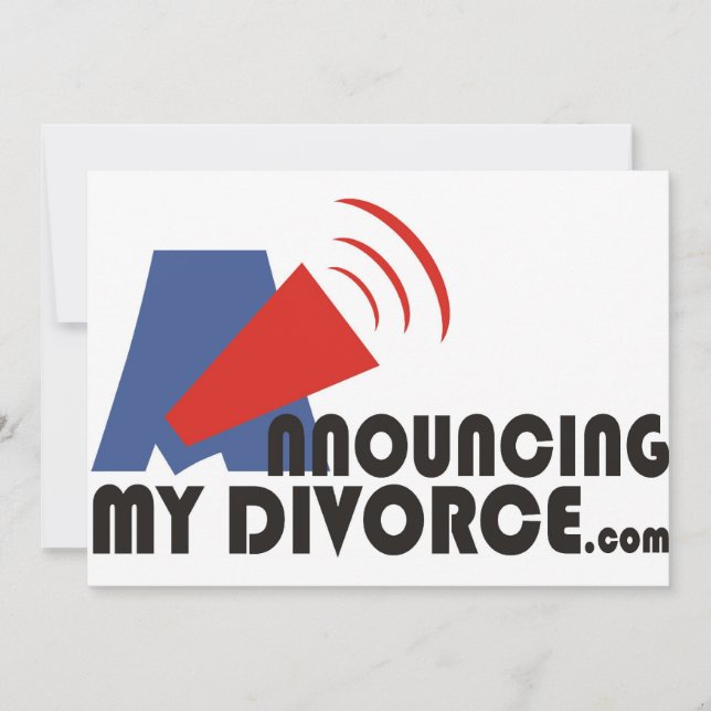 Announcing My Divorce Invitations/Announcements Invitation (Front)