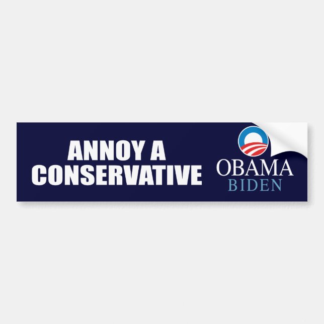 ANNOY A CONSERVATIVE BUMPER STICKER (Front)