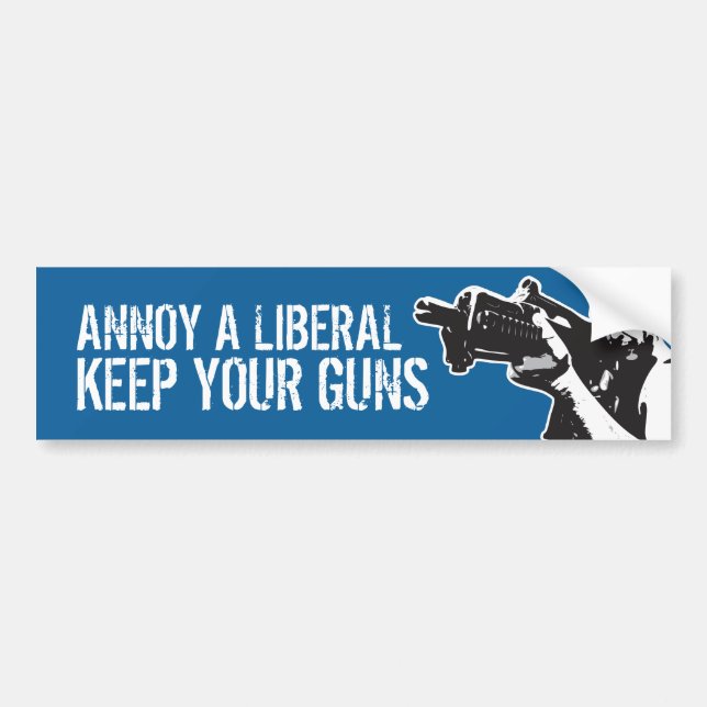 Annoy a Liberal, Keep your guns Bumper Sticker (Front)