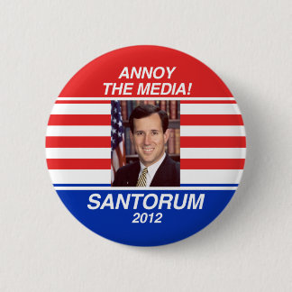 Annoy the media 6 cm round badge