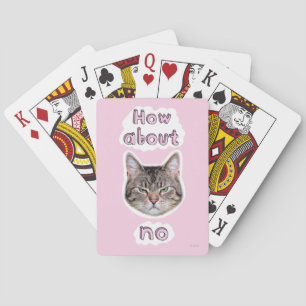 Annoyed Cat Playing Cards