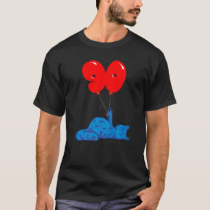 Annoyed Cat With Finger 90th Birthday Anniversary T-Shirt