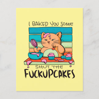 Annoyed Cupcake Cat | Gift For Student Flyer
