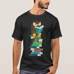 Annoyed Funny Owl Books Reading Teacher Student Ne T-Shirt