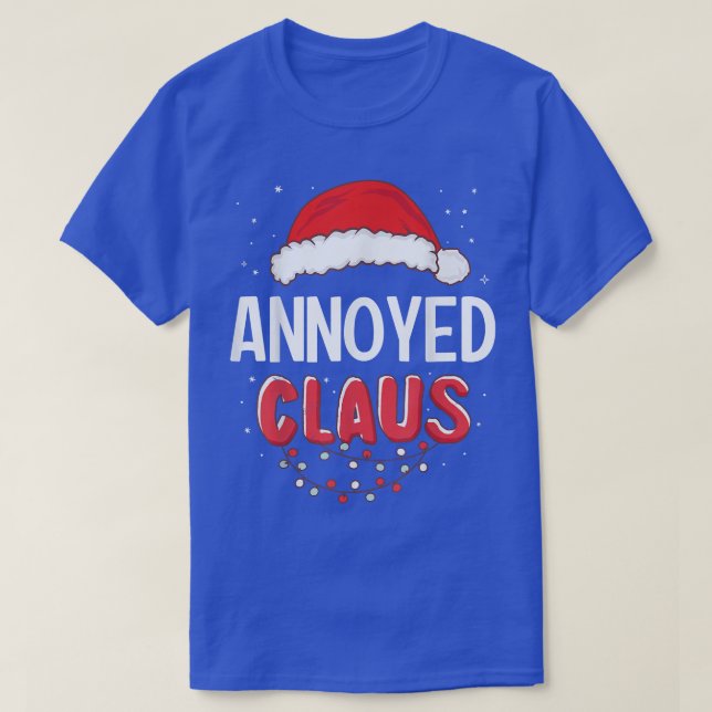 Annoyed Santa Claus Christmas Matching Costume  T-Shirt (Design Front)