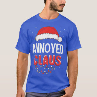 Annoyed Santa Claus Christmas Matching Costume  T-Shirt