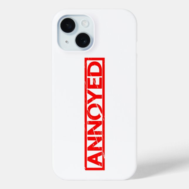Annoyed Stamp Case-Mate iPhone Case (Back)
