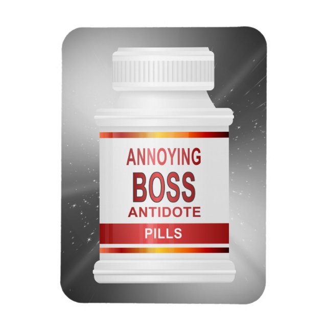 Annoying boss concept. magnet (Vertical)