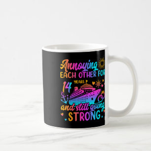 Annoying Each Other For 14 Years Wedding Anniversa Coffee Mug