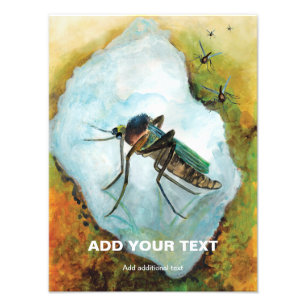 Annoying Mosquito Summer Delight - Funny Custom Photo Print