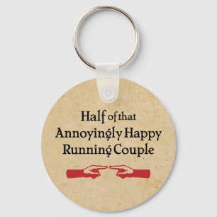 Annoying Running Couple Key Ring